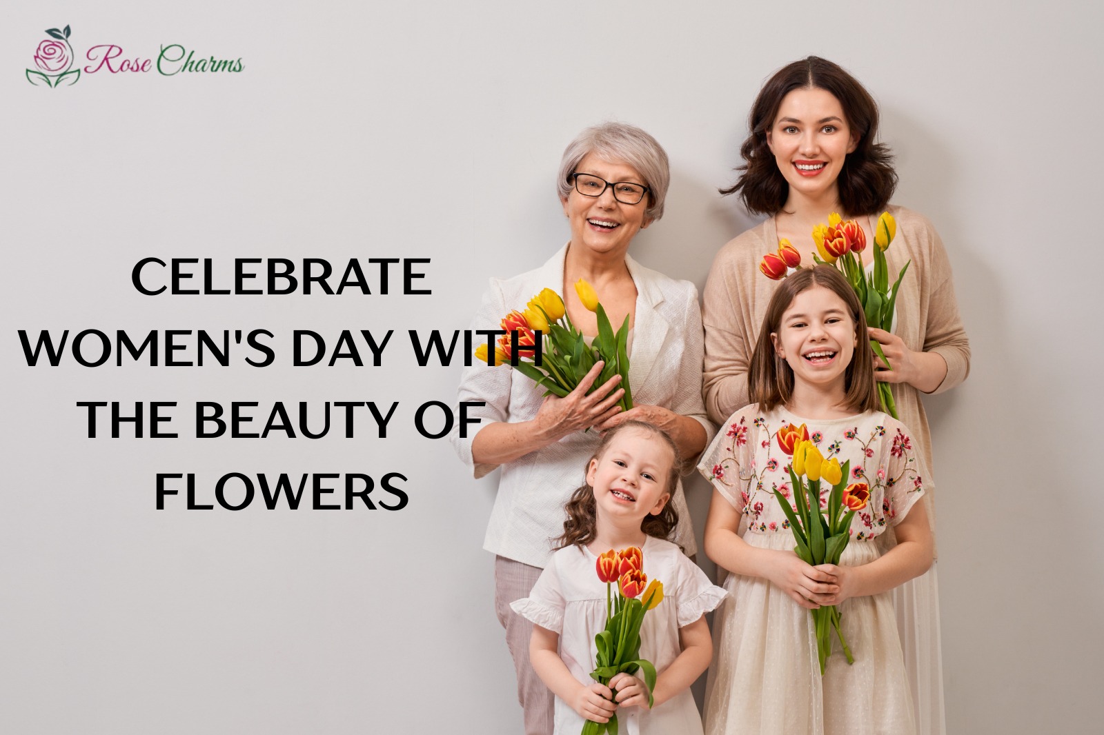 Womens day with the beauty of flowers